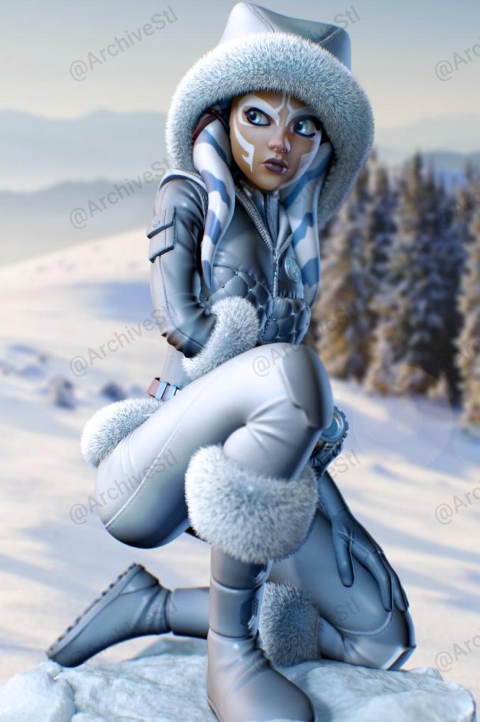 星球大战克隆战争 阿修卡·塔诺(Ahsoka Tano) 3D打印图纸